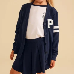 French Terry Varsity Cardigan