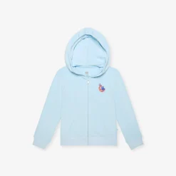French Terry Zippered Graphic Hoodie