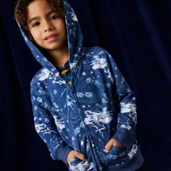 French Terry Zippered Hoodie