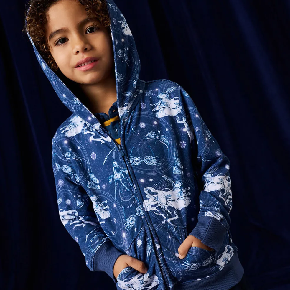 French Terry Zippered Hoodie