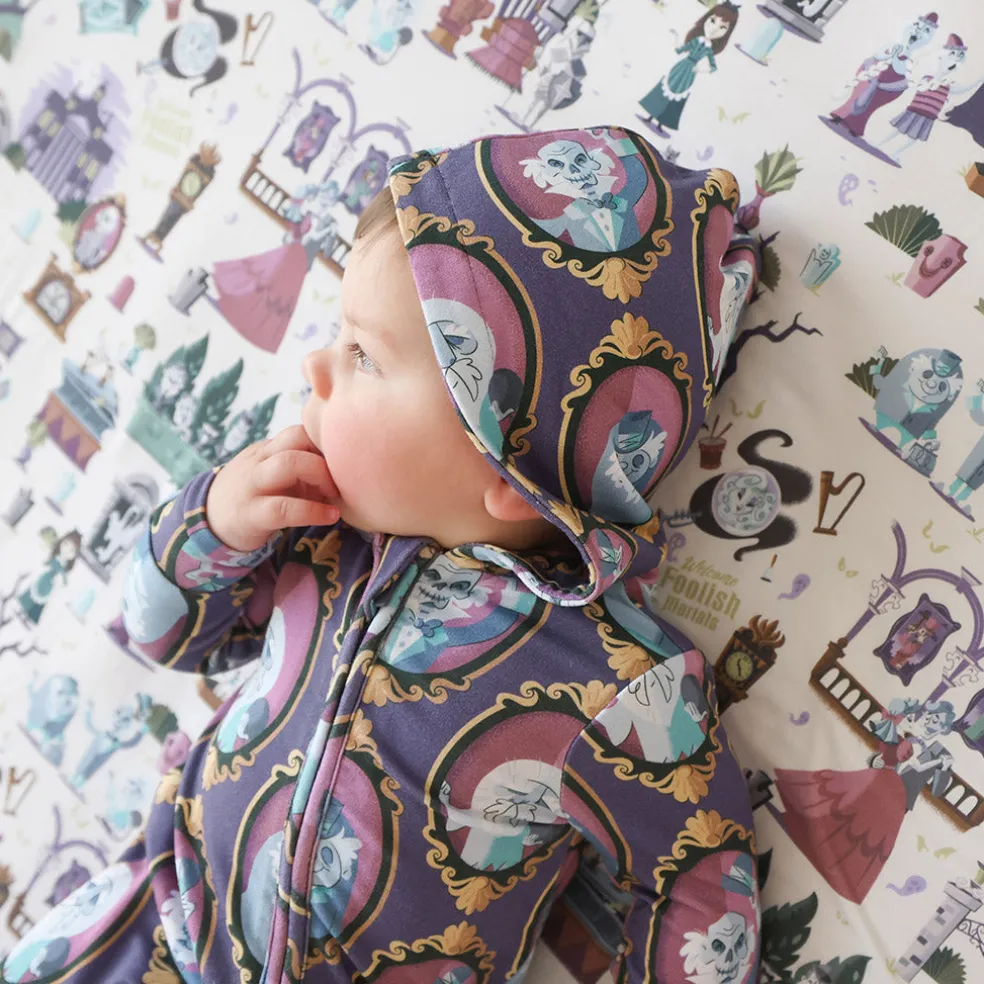 French Terry Zippered Hooded Romper