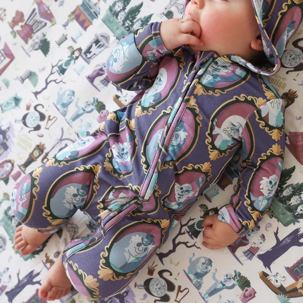 French Terry Zippered Hooded Romper