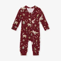 French Terry Zippered Hooded Romper