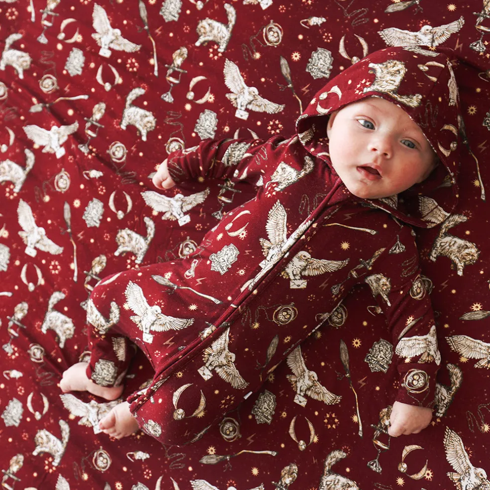 French Terry Zippered Hooded Romper