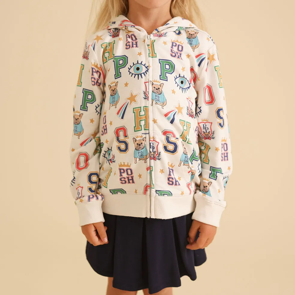 French Terry Zippered Hoodie