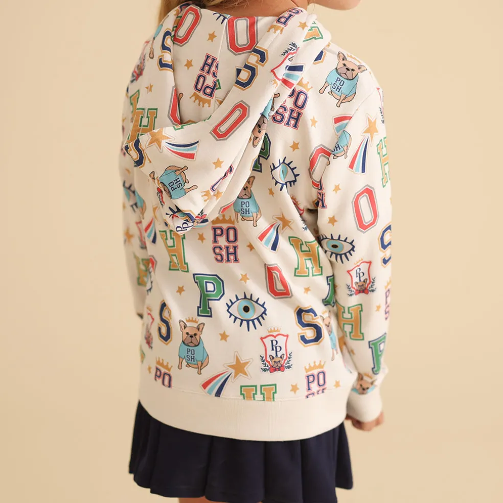 French Terry Zippered Hoodie
