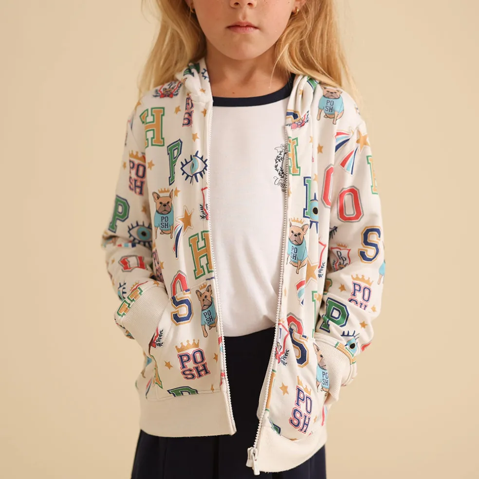 French Terry Zippered Hoodie