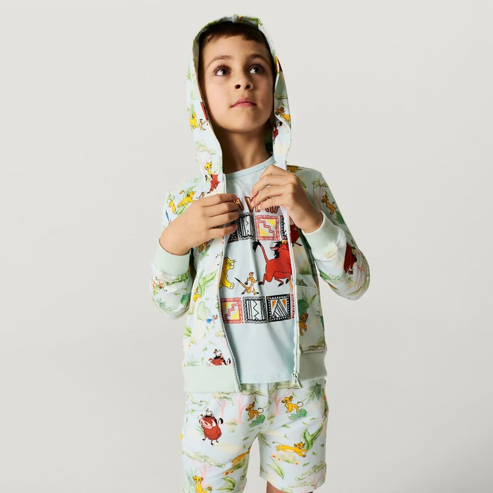 French Terry Zippered Hoodie