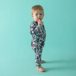 French Terry Zippered Hooded Romper