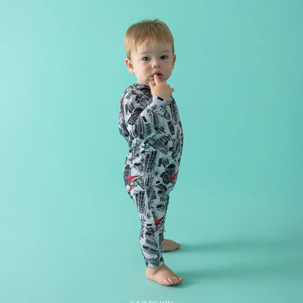 French Terry Zippered Hooded Romper