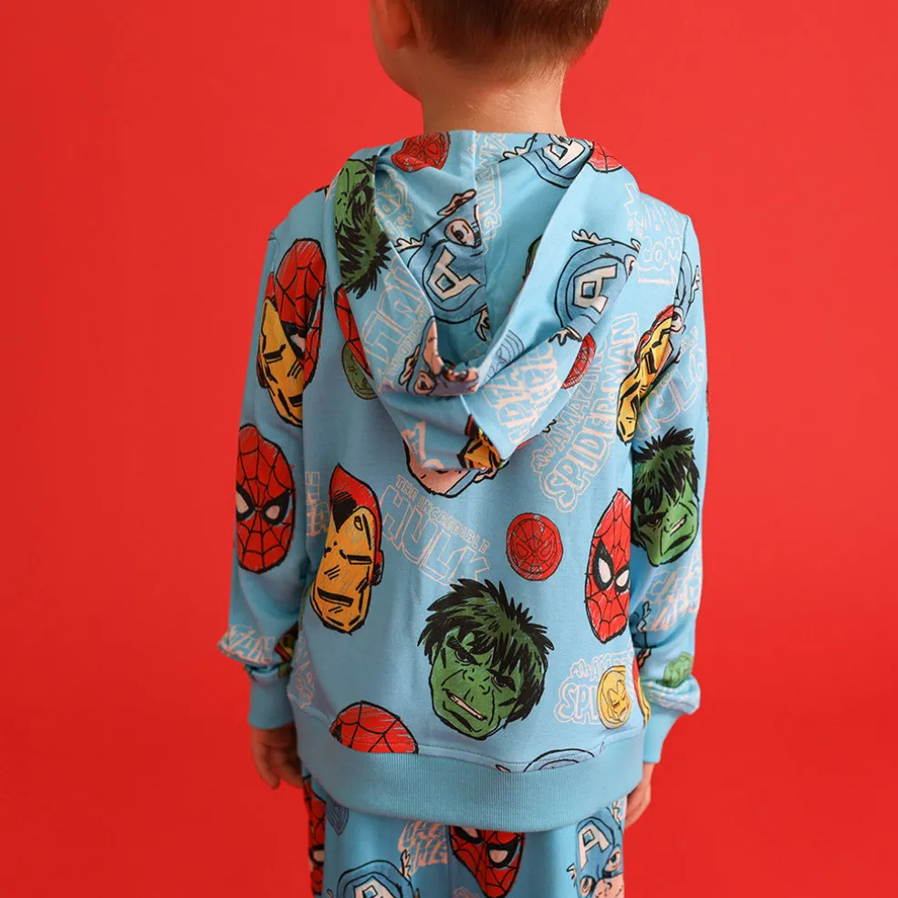 French Terry Zippered Hoodie