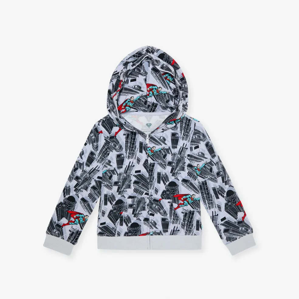 French Terry Zippered Hoodie