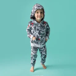 French Terry Zippered Hoodie