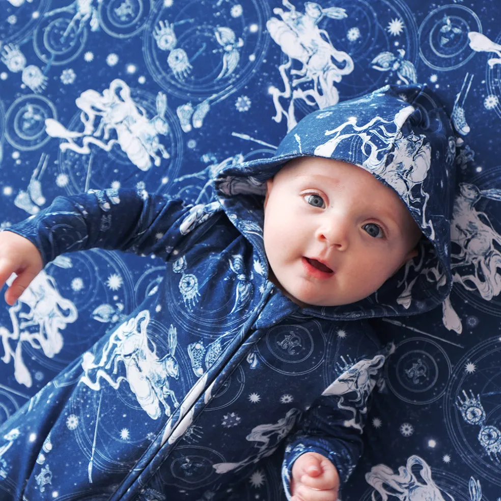 French Terry Zippered Hooded Romper
