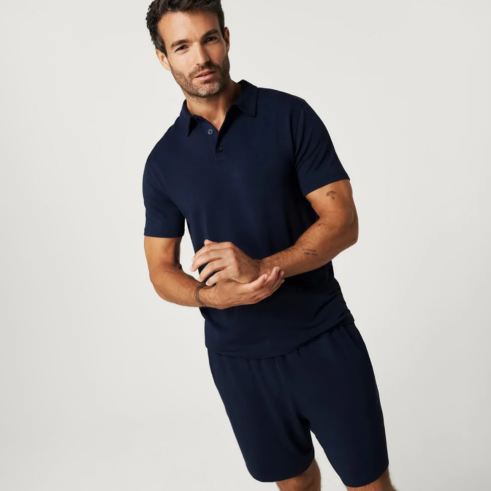 Men's French Terry Polo Shirt