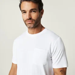 Men's White Pocket Tee
