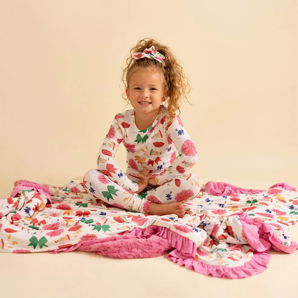 Minky Ruffled Luxe Patoo® Blanket
