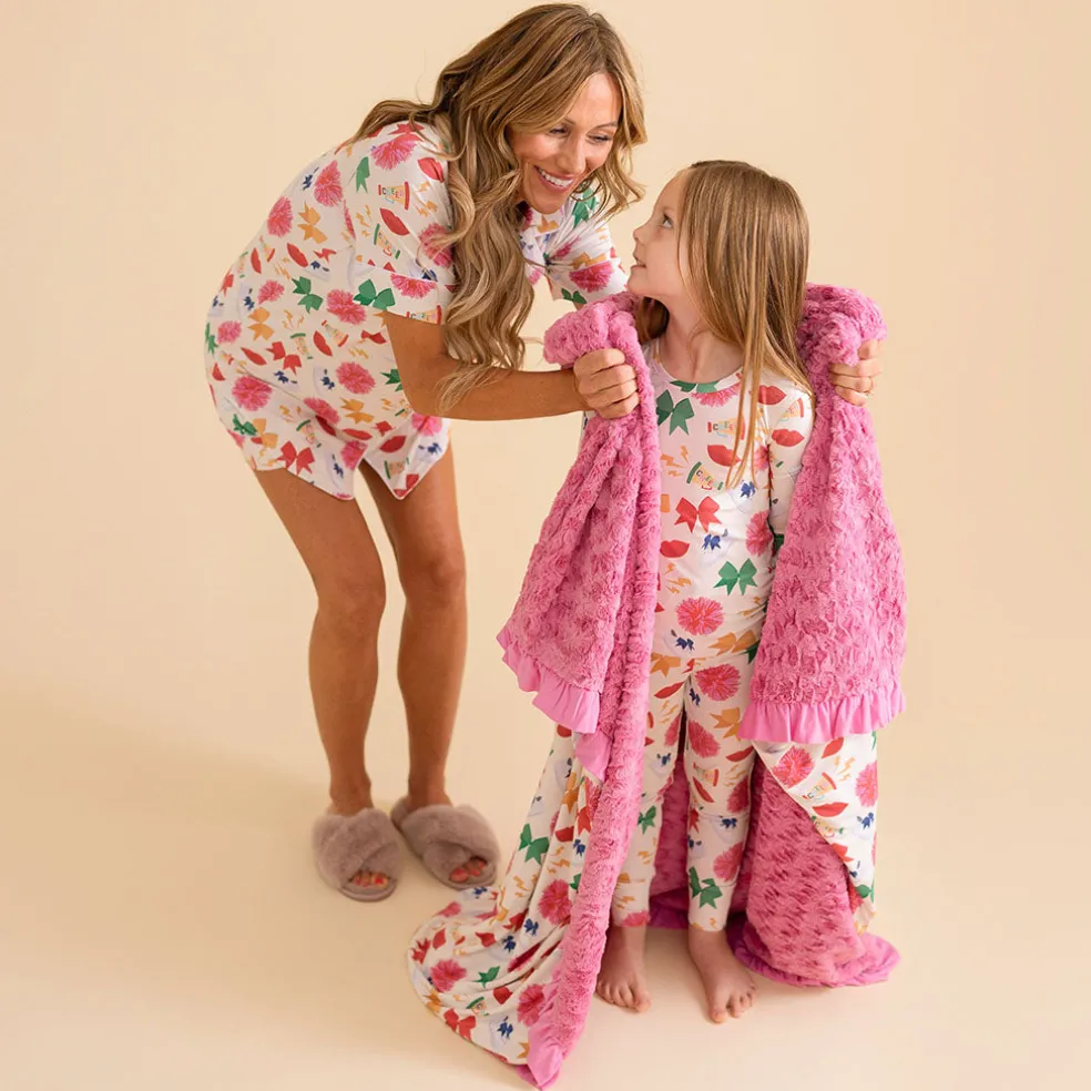 Minky Ruffled Luxe Patoo® Blanket