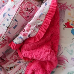 Minky Ruffled Luxette Patoo® Blanket