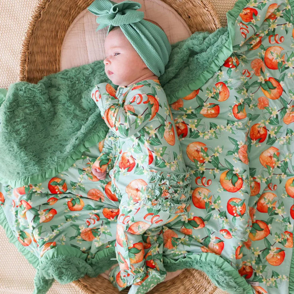 Minky Ruffled Luxette Patoo® Blanket