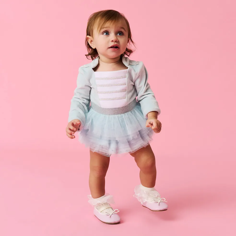 Nutcracker Velour Tulle Bodysuit Dress