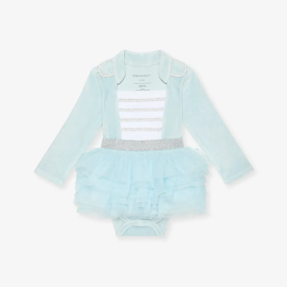 Nutcracker Velour Tulle Bodysuit Dress