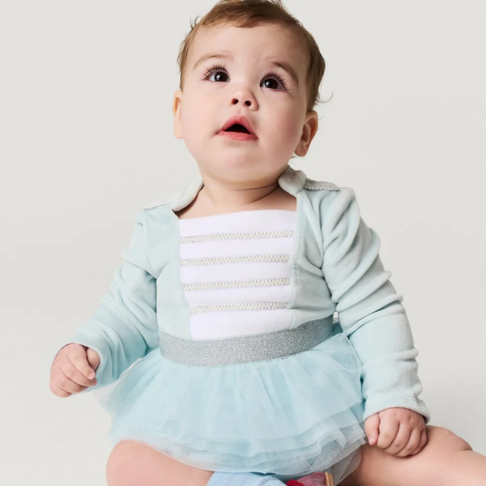 Nutcracker Velour Tulle Bodysuit Dress