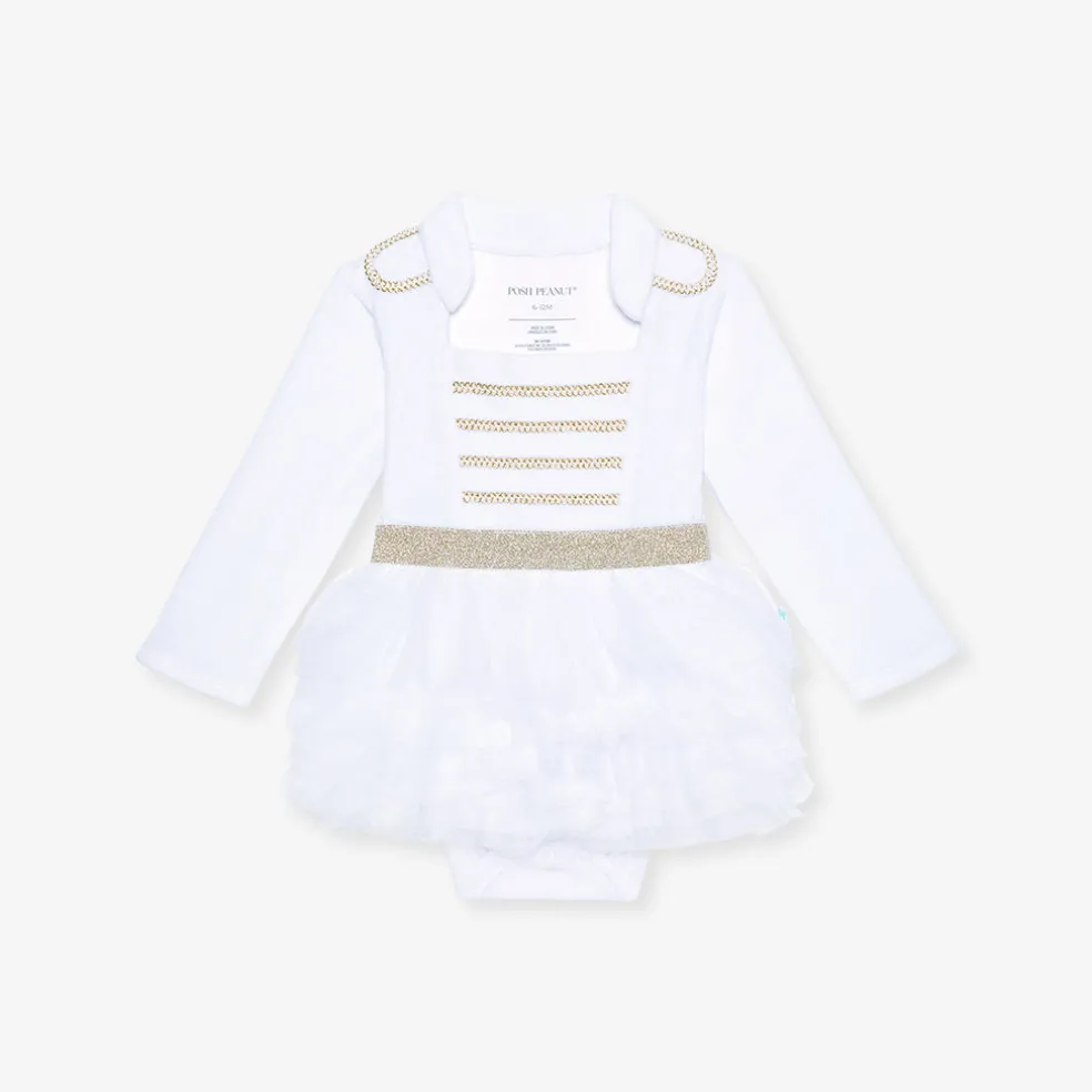 Nutcracker Velour Tulle Bodysuit Dress