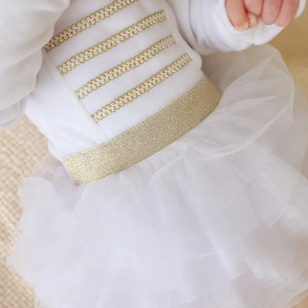 Nutcracker Velour Tulle Bodysuit Dress