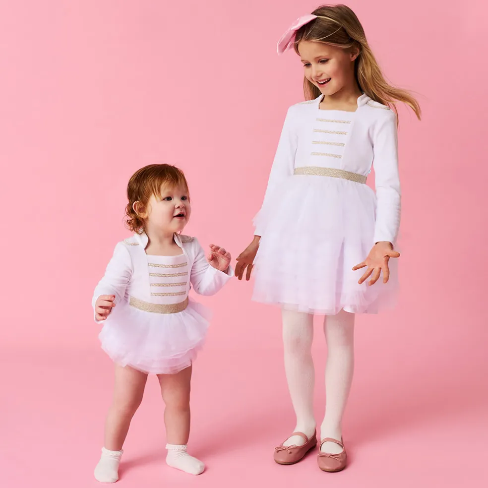 Nutcracker Velour Tulle Bodysuit Dress
