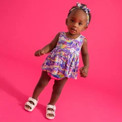 Peplum Bummie Set