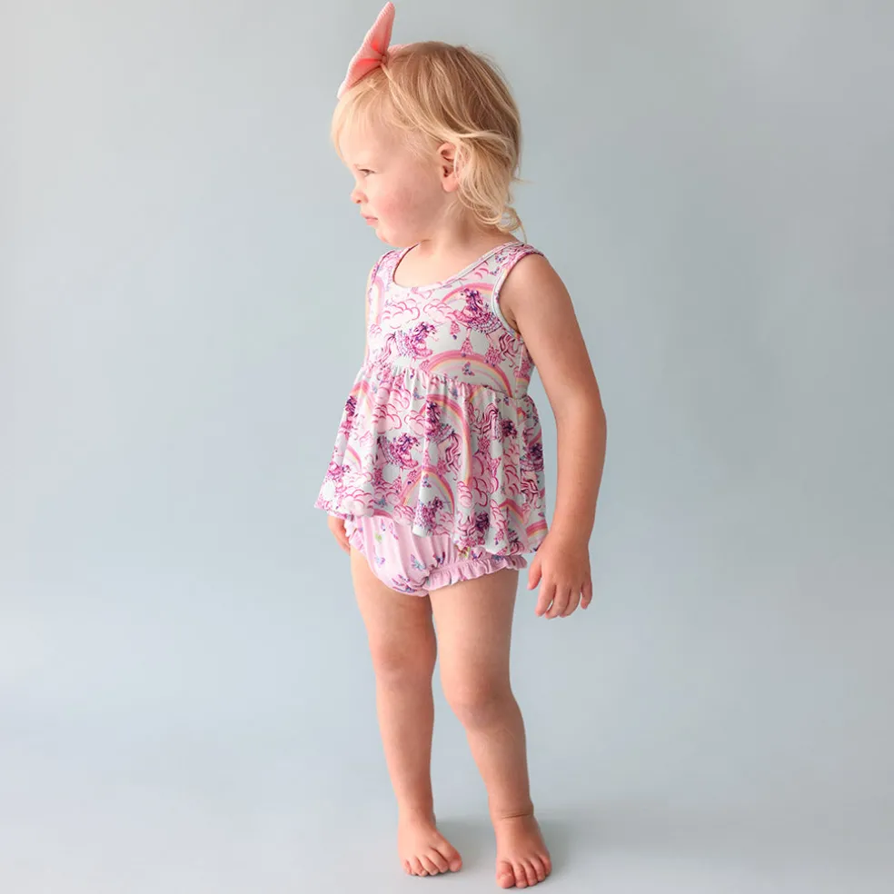 Peplum Bummie Set