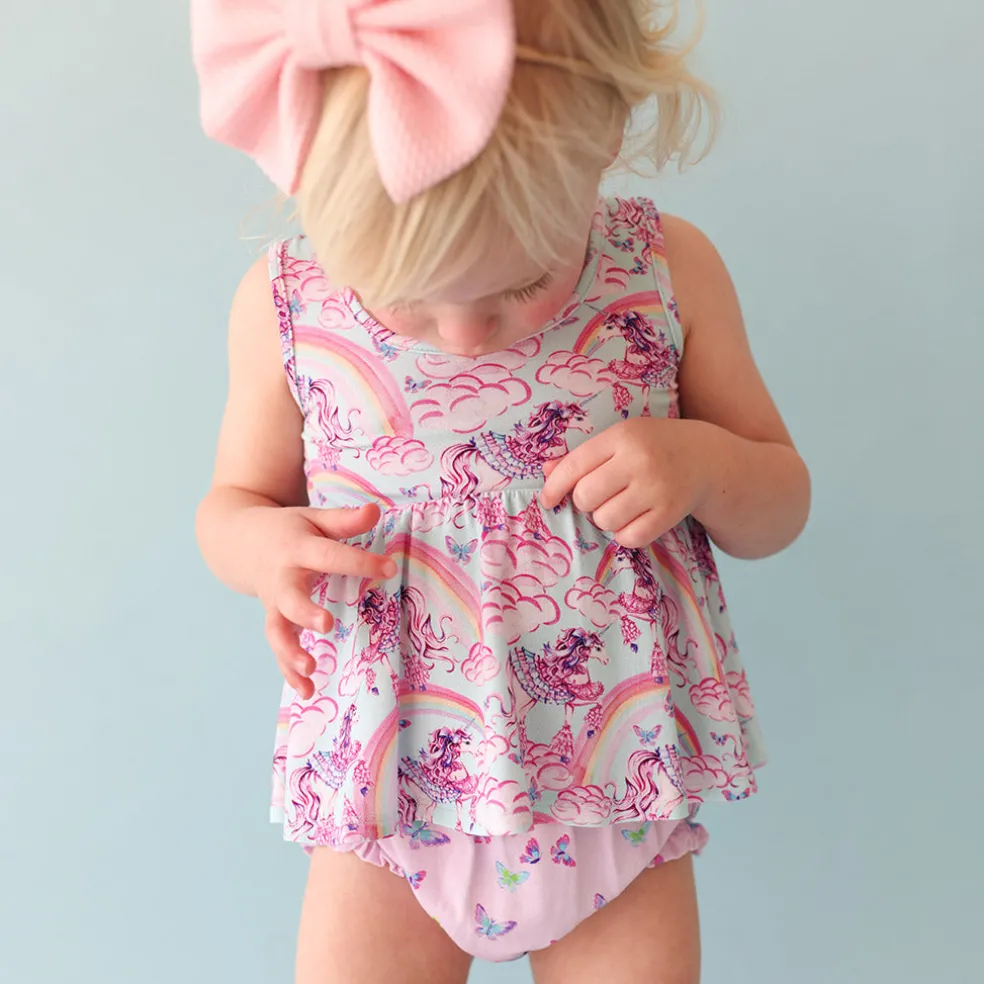 Peplum Bummie Set