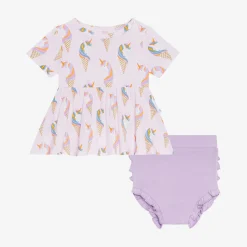 Peplum Ruffled Bummie Set