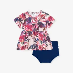 Peplum Ruffled Bummie Set