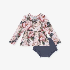 Peplum Ruffled Bummie Set