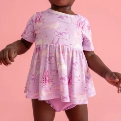 Peplum Ruffled Bummie Set