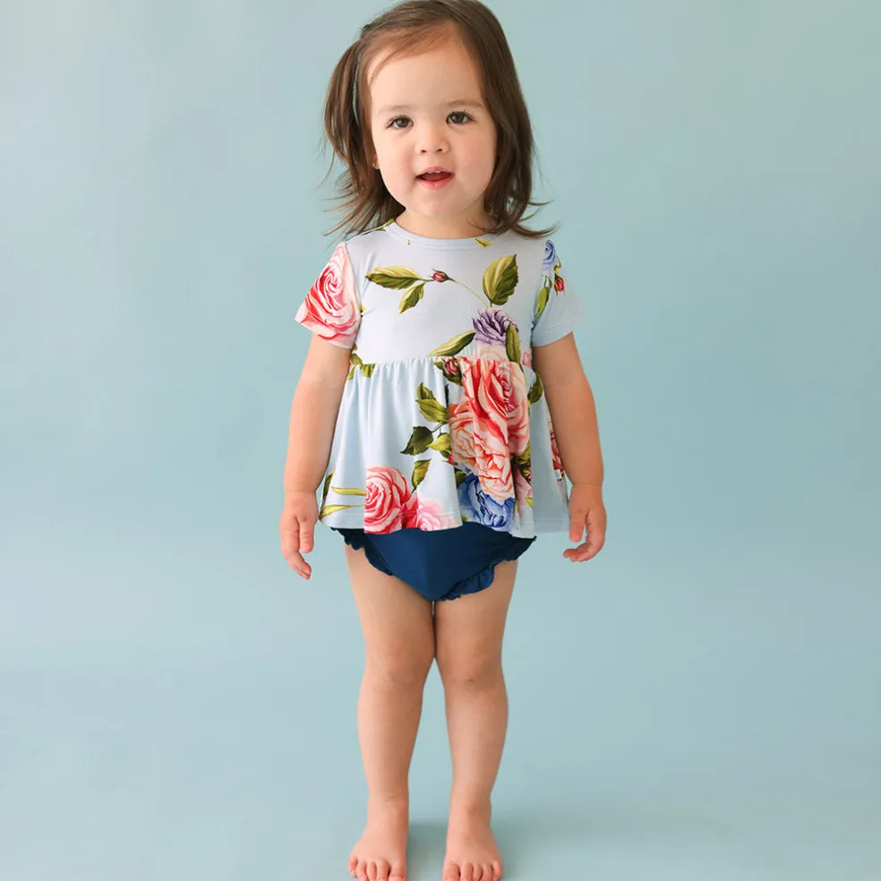 Peplum Ruffled Bummie Set