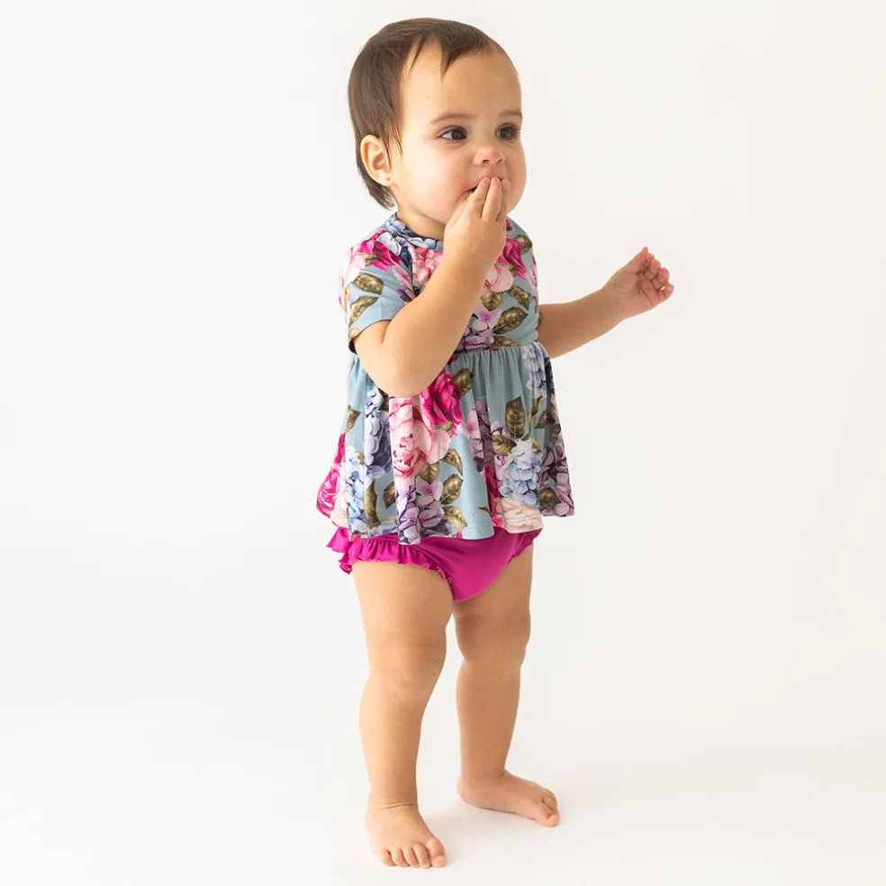 Peplum Ruffled Bummie Set