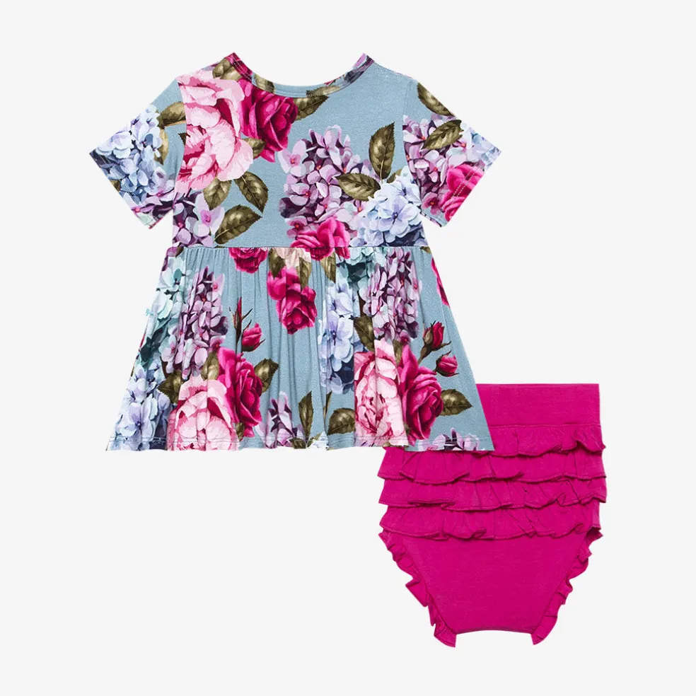 Peplum Ruffled Bummie Set