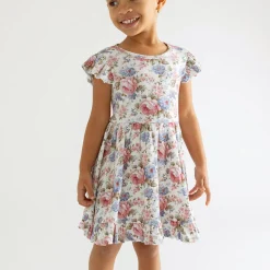 Pointelle Ruffled Twirl Dress