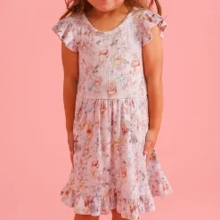 Pointelle Ruffled Twirl Dress