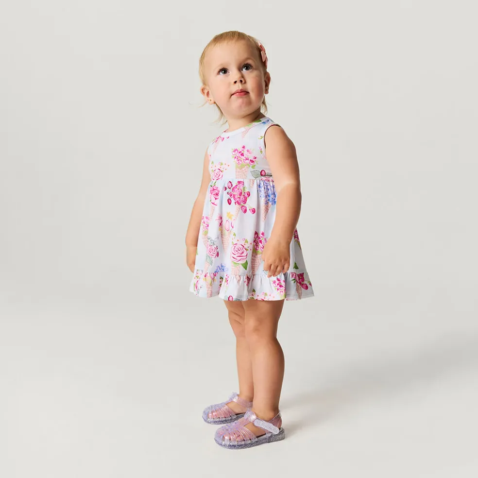 Racerback Ruffled Bodysuit Dress