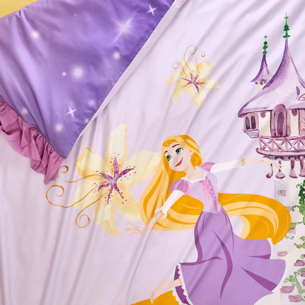 Reversible Ruffled Duvet Cover