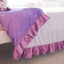Reversible Ruffled Duvet Cover