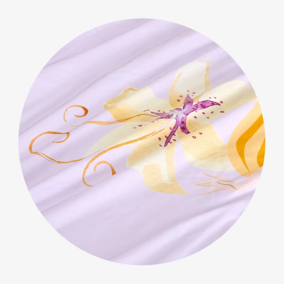 Reversible Ruffled Duvet Cover