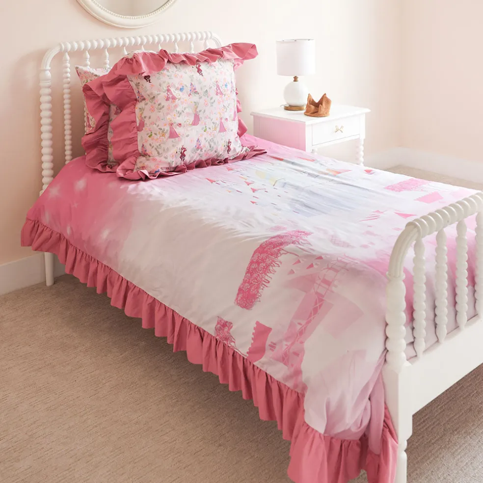 Reversible Ruffled Duvet Cover