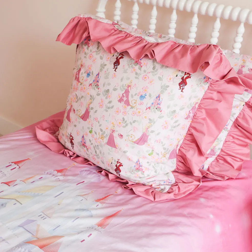 Reversible Ruffled Duvet Cover