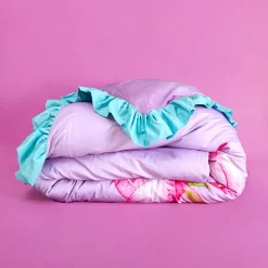 Reversible Ruffled Duvet Cover