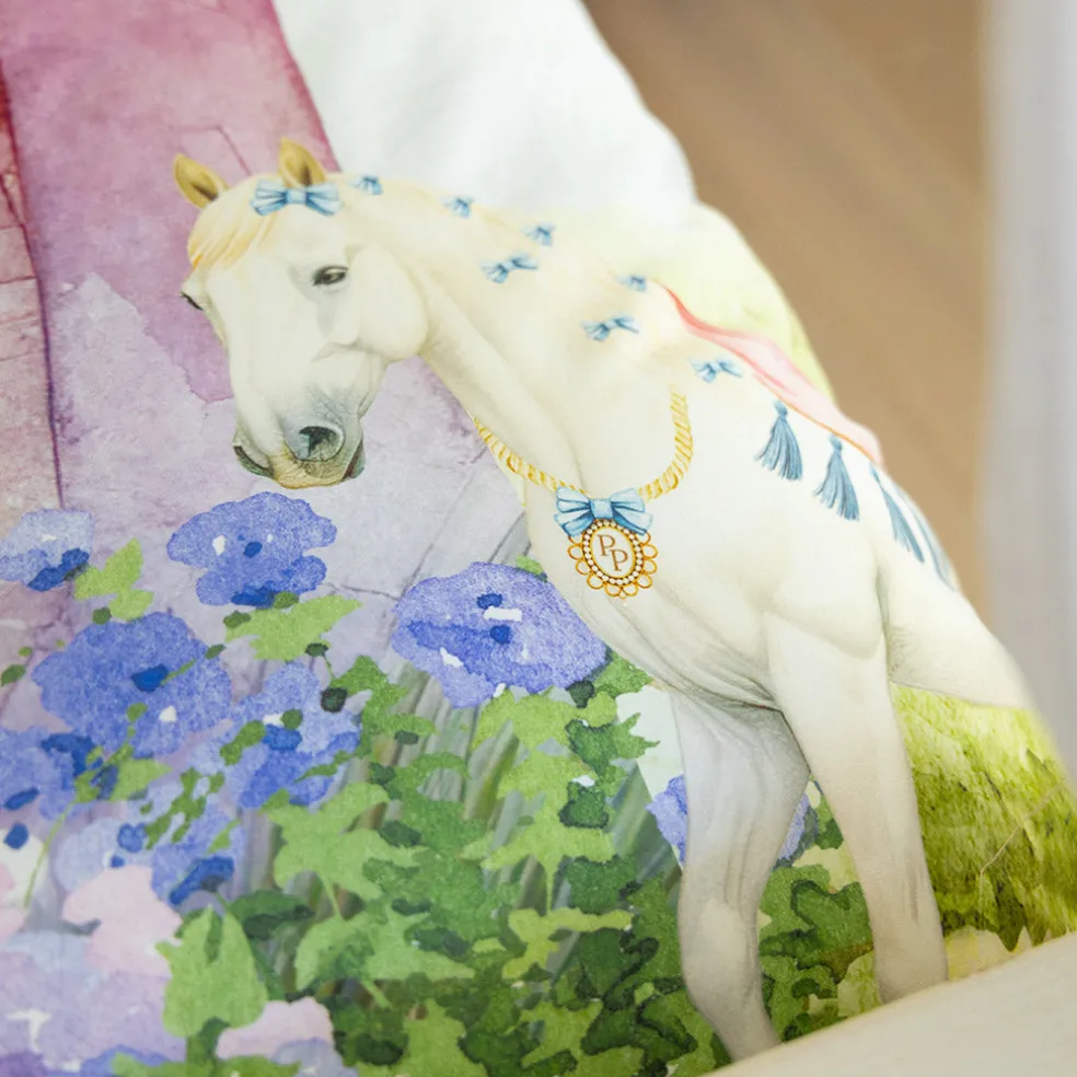 Reversible Ruffled Duvet Cover